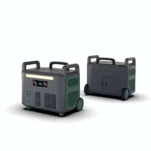 Portable Power Station Solar Generator 2000W Rated Power Waterproof LED for Outdoors